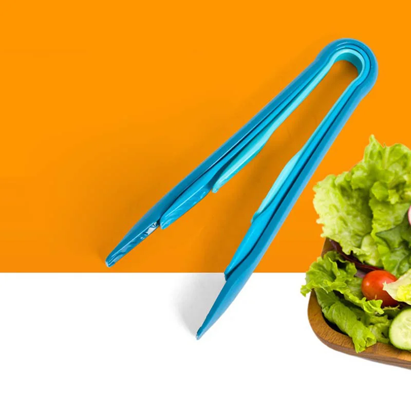 

3pcs Plastic Salad Tongs Kitchen Cooking Food Serving Utensil Food Buffet Clip Cake Dessert Pastry Tongs Food Hygiene Equipment