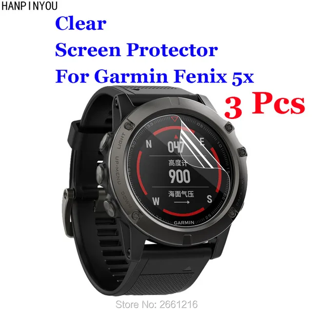 3 unids/lote para Garmin Fenix 5x smartwatch pulsera HD