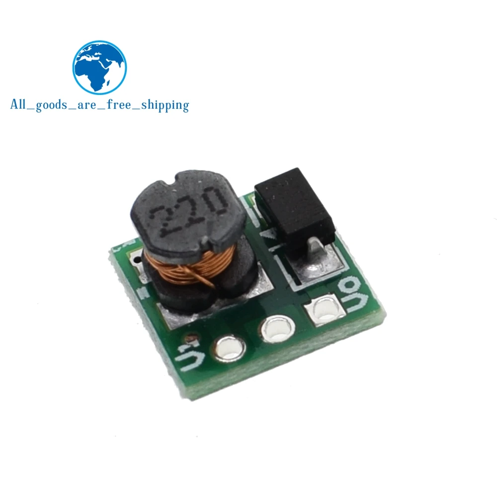 

TZT 0.9-5V To 5V DC-DC Step-Up Power Module Voltage Boost Converter Board 1.5V 1.8V 2.5V 3V 3.3V 3.7V 4.2V To 5V
