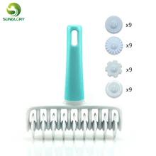 Резак для помадки, набор валиков для тиснения, лента для помадки, резак для теста, инструменты для сахарного ремесла, пластиковые булавки для выпечки торта