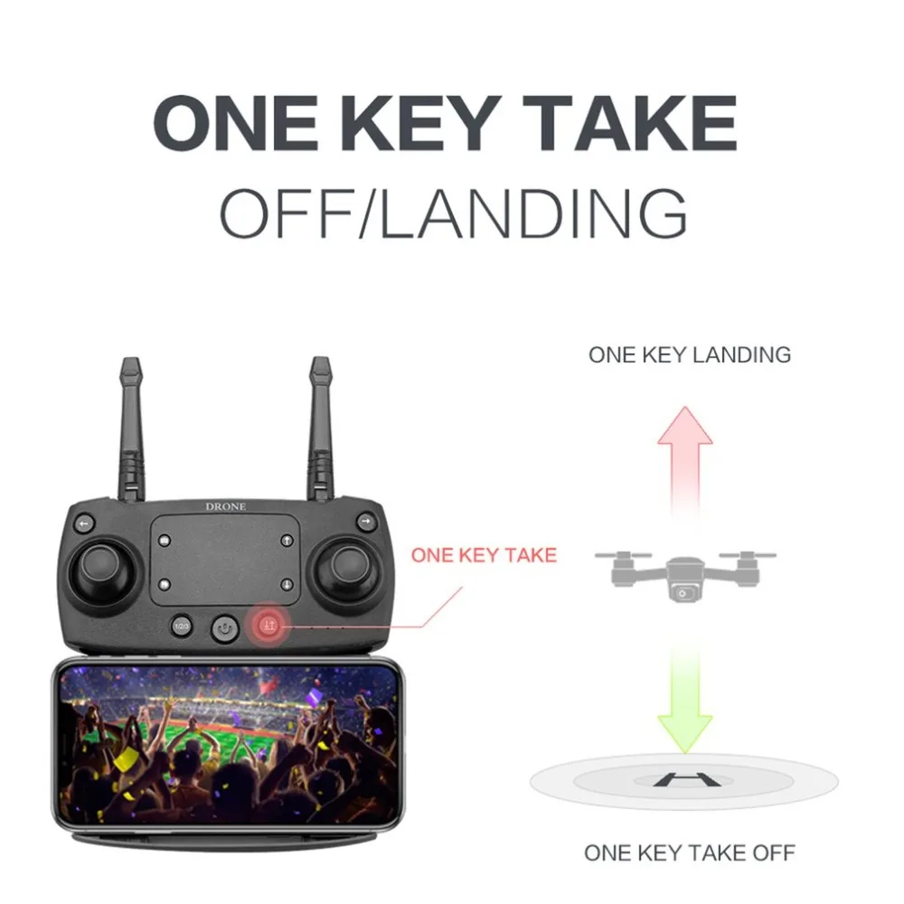 SMRC S20 FPV Drone With HD 1080p Wifi Camera Quadrocopter Hovering 5MP Folding RC Quadcopters Helic