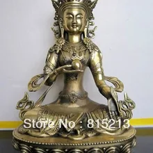 Bi0058 Тибет Буддизм Кшитигарбха Бронзовый Статуя будды