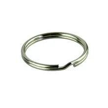 50 шт. Voberry брелок Kay Chain 25 мм круглый Сплит Брелок с никелем оптом