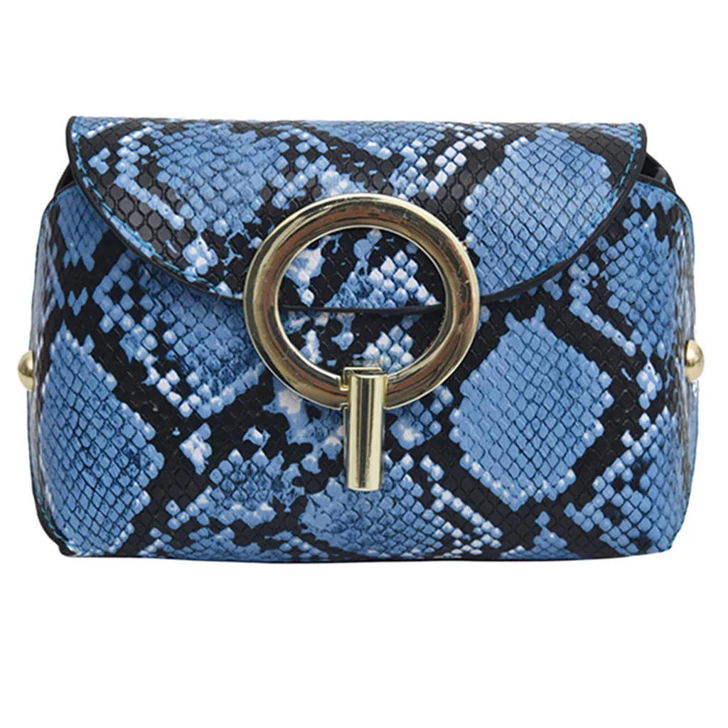 

OCARDIAN Hangdbags Serpentine PU Leather Shoulder Bag Fashion Square Messenger Bag Designer Handbags High Quality Bags 941824