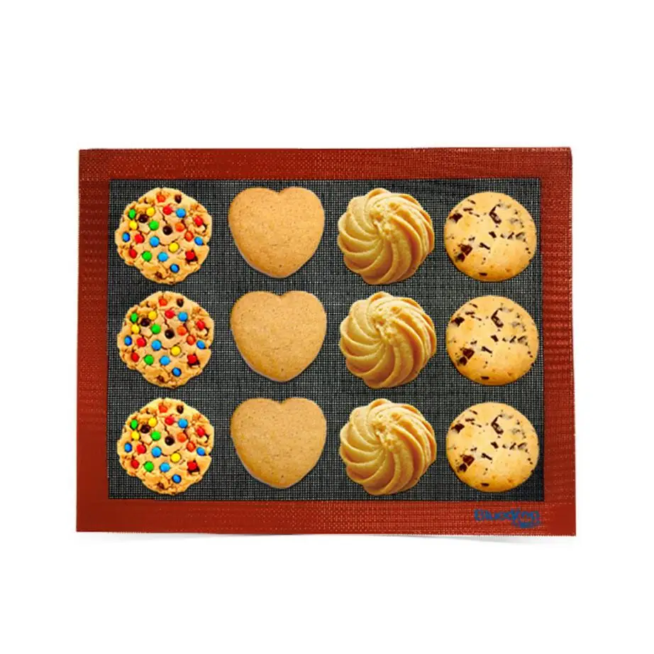 

27cm*32cm Baking Mat, Grill Mat, 100% Non-stick, FDA Approved, Reusable, Easy to Clean, Perforated Steaming Mesh