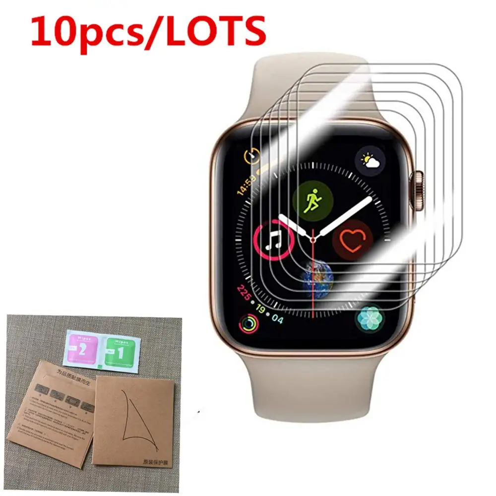 

10Pcs 3D Full Coverage Soft TPU Protective Film For iwatch Apple Watch Series 2/3/4 38mm 42mm 40mm 44mm Screen Protector Cover