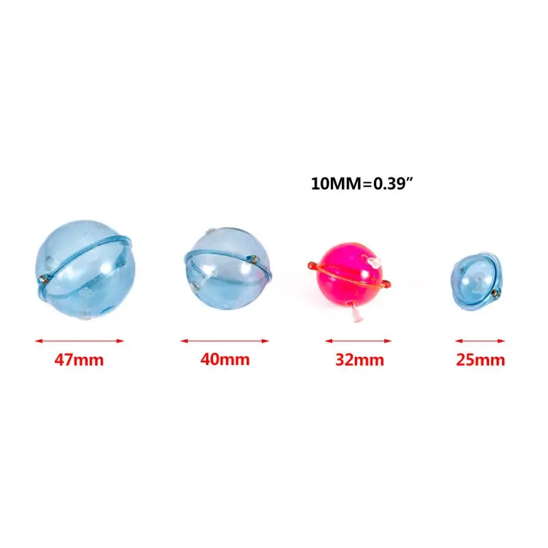 

5Pcs/Set Fishing Float ABS Plastic Balls Water Ball Bubble Floats Tackle Sea Fishing Outdoor Accessories 25/32/40/47mm
