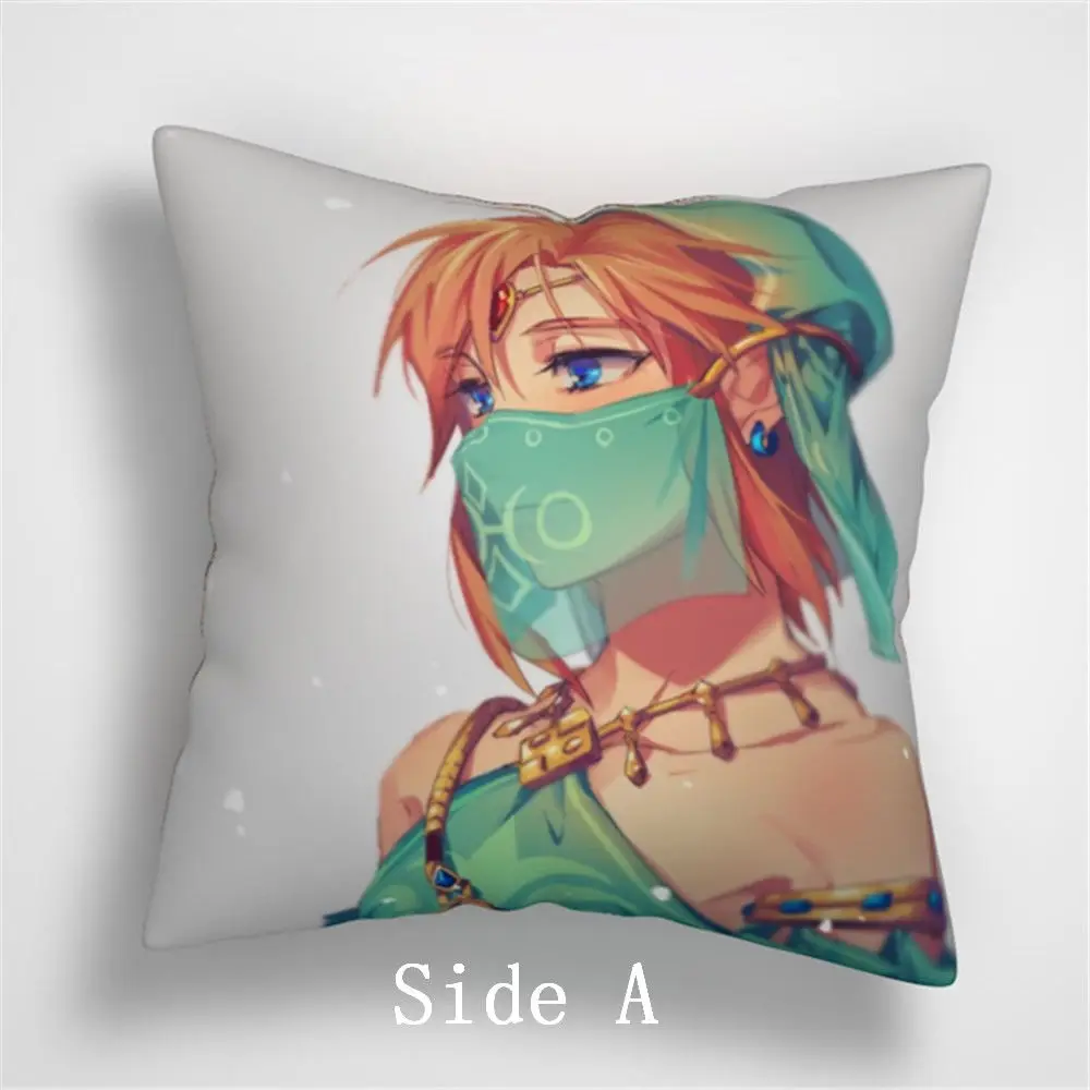 Suef Аниме Манга Zelda no Densetsu Дыхание Дикого аниме Двусторонняя Подушка Чехол для