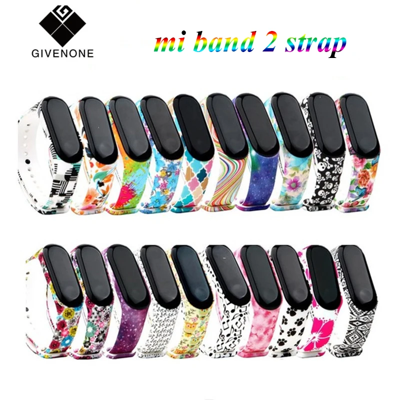 

GIVENONE Watch Silicone Wrist Strap For Xiaomi Mi Band 2 Accessories Bracelet Miband 2 Bracelet For Xiaomi Mi Band 2 Sport Strap