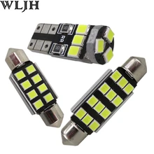 WLJH 18x Canbus Car LED Reading Courtesy Trunk Interior Lighting Kit for BMW E90 E91 2006-2010 Sedan Coupe 328i 335i M3 330i