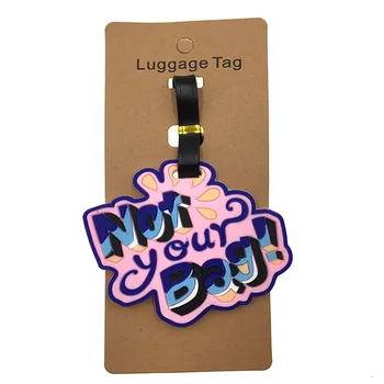 

Cartoon Letter Luggage Tags Travel Accessories Silica Gel Suitcase Cartoon Holder Portable Label Baggage Boarding Addres Credt