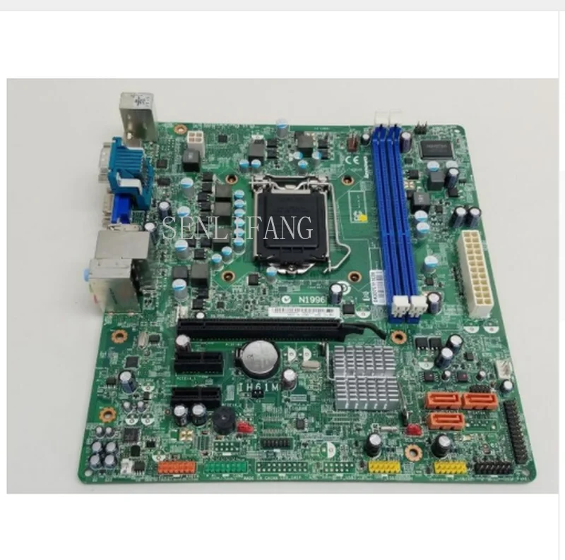 

Free shipping 03T8179 03T8193 IH61M 4.2 H61 LGA 1155/Socket H2 DDR3 Motherboard for M72E M72 Well Tested Working