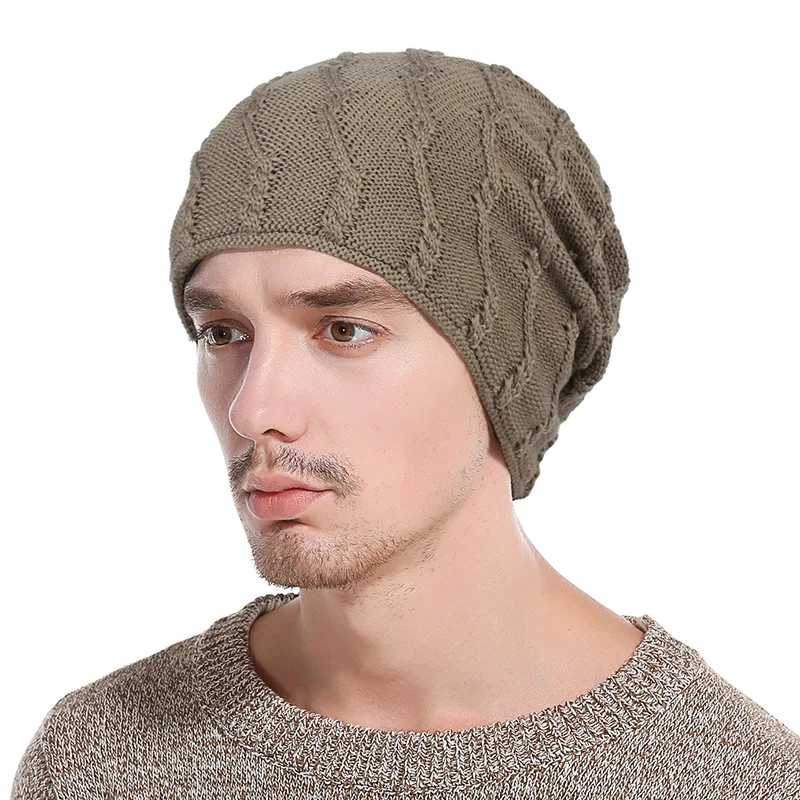 Планирование-шерстяная шапка теплая Ушная вязаная шапка уличная Конопля капот homme общий для мужчин и женщин Twist черные удобные