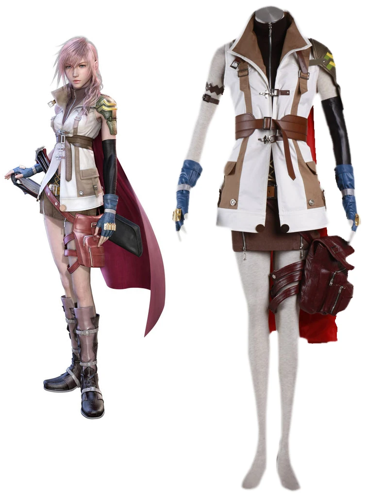 Final Fantasy XIII 13 Lightning игра косплей костюм маскарадный костюм