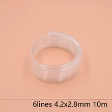 6 Lines eco solvent printer ink tube 4.2X2.8MM for Epson Allwin Mimaki Roland Mutoh ink hose 10M/lot Large ink supply ink system