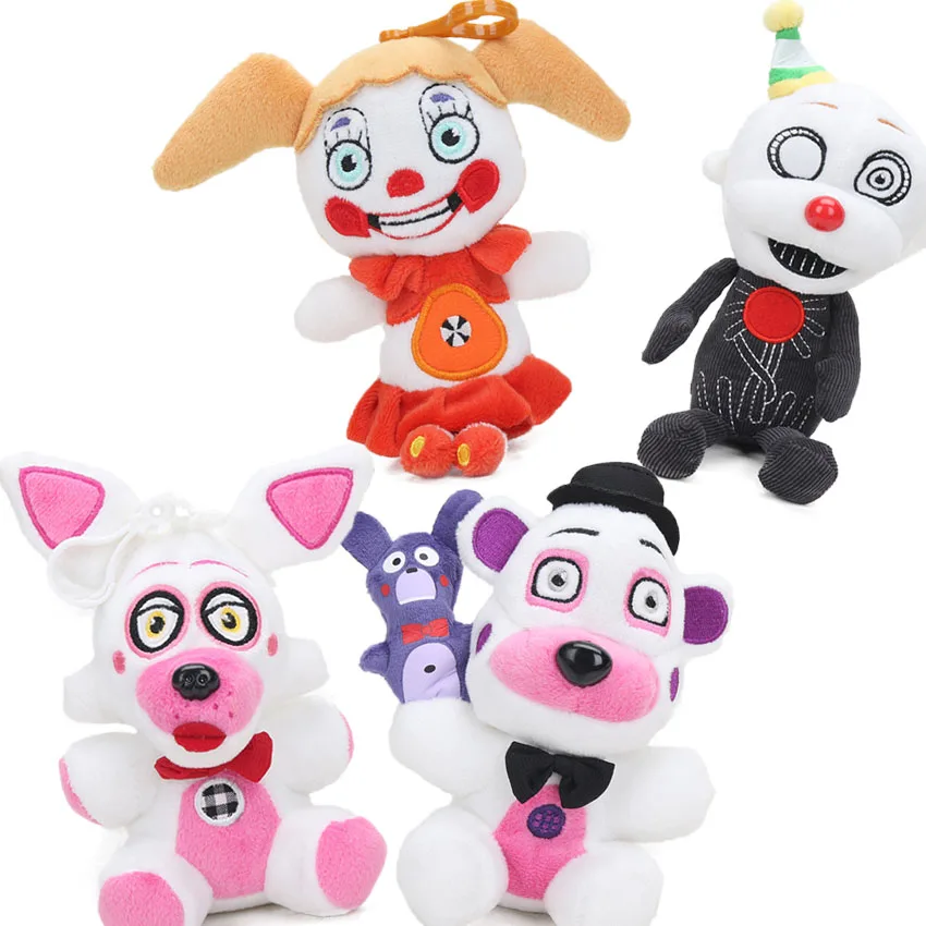 

Pack of 4 Funtime 15cm Sister Location Freddy Fazbear Ennard Circus Baby Plush Toys Five Nights At Freddy's Dolls FNAF Plushies