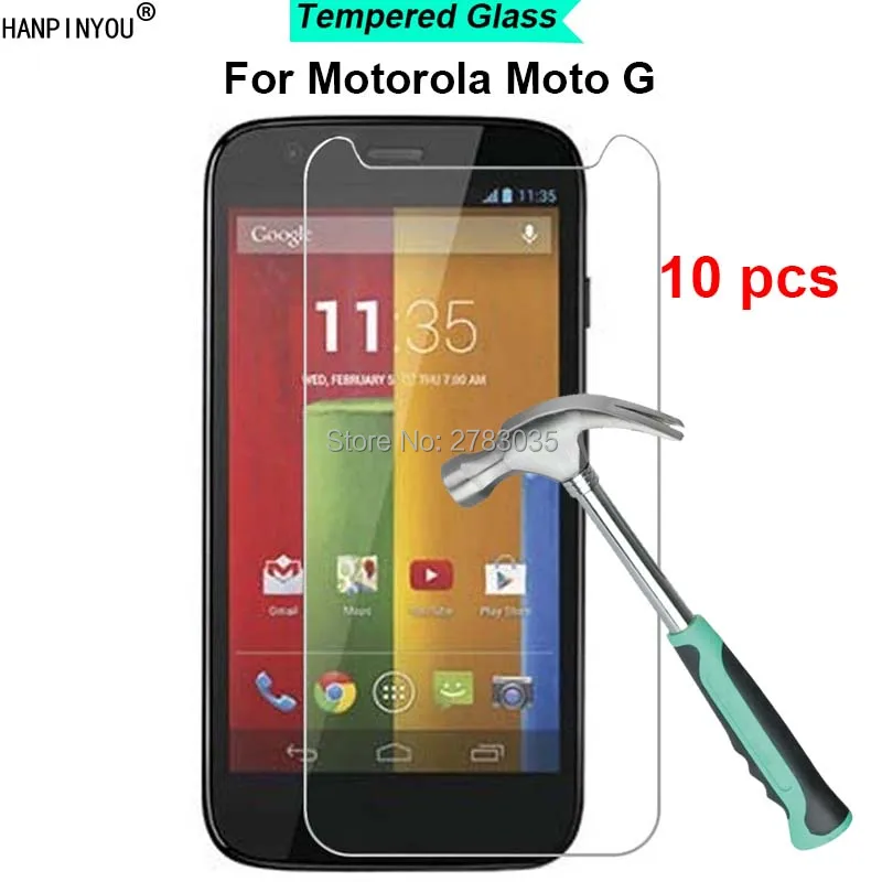 10 шт./лот для Motorola Moto G 1st Gen 4 5 &quotновая твердость 9H 2.5D ультра тонкая закаленная