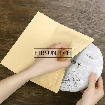 

400pcs/lot Tea Packing Bag Kraft Paper Bag Self-sealing Aluminum Foil Bag Food Packing Bag Factory wholesale