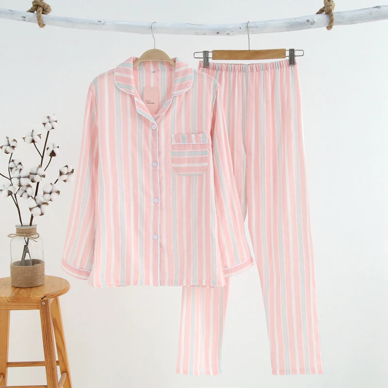 women stripes home clothing spring (2)