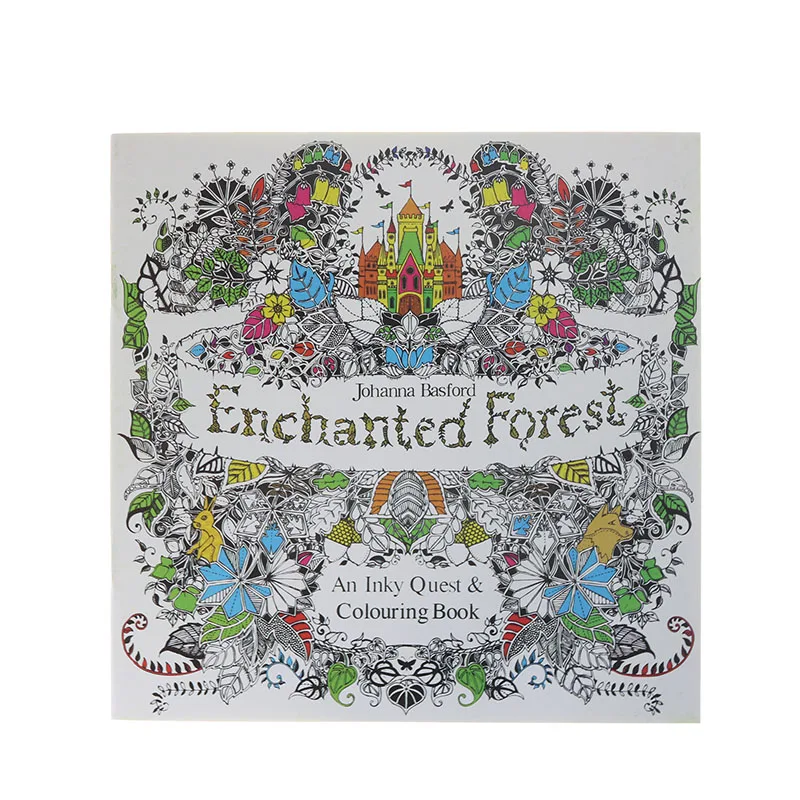 Student Learning Art Coloring Coloring Animal Kingdom Pattern English Wallpaper Adult Child Coloring Book 24 Pages Each Book