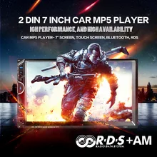 Foval 2 DIN 7 дюймов автомобиля Радио Видео MP4/MP5 плеер радио FM/AUX/USB Сенсорный экран с AM+ RDS музыкальный проигрыватель с Bluetooth
