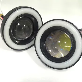 

Car 2PCS 64MM/76MM/ 89MM COB Angel Eyes Fog Lights Led Car Headlight Lamp DRL Universal Daytime Running Light OX