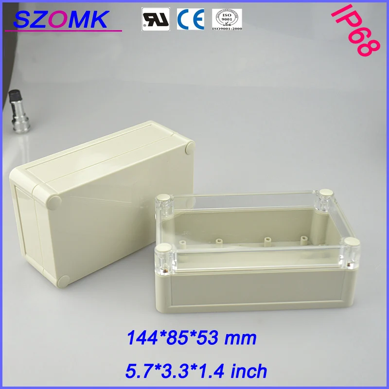

6 pieces a lot plastic junction box electrical testing enclosure project case 144*85*51mm 5.7*3.3*1.4 inch