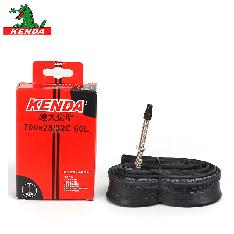 Kenda-Bicycle Butyl Rubber Inner Tube, American Valve, French Valve, Cycling, Mountain Bike, 700x28, 32C, 2Pcs