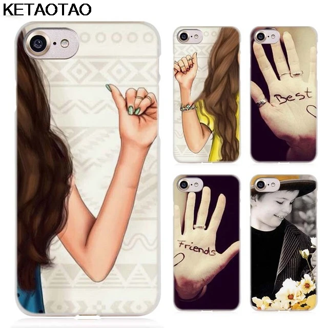 KETAOTAO лучшие друзья чехлы для телефонов iPhone 4S 5C 5S 6S 7 8 SE 5Plus XR XS Max чехол кристально