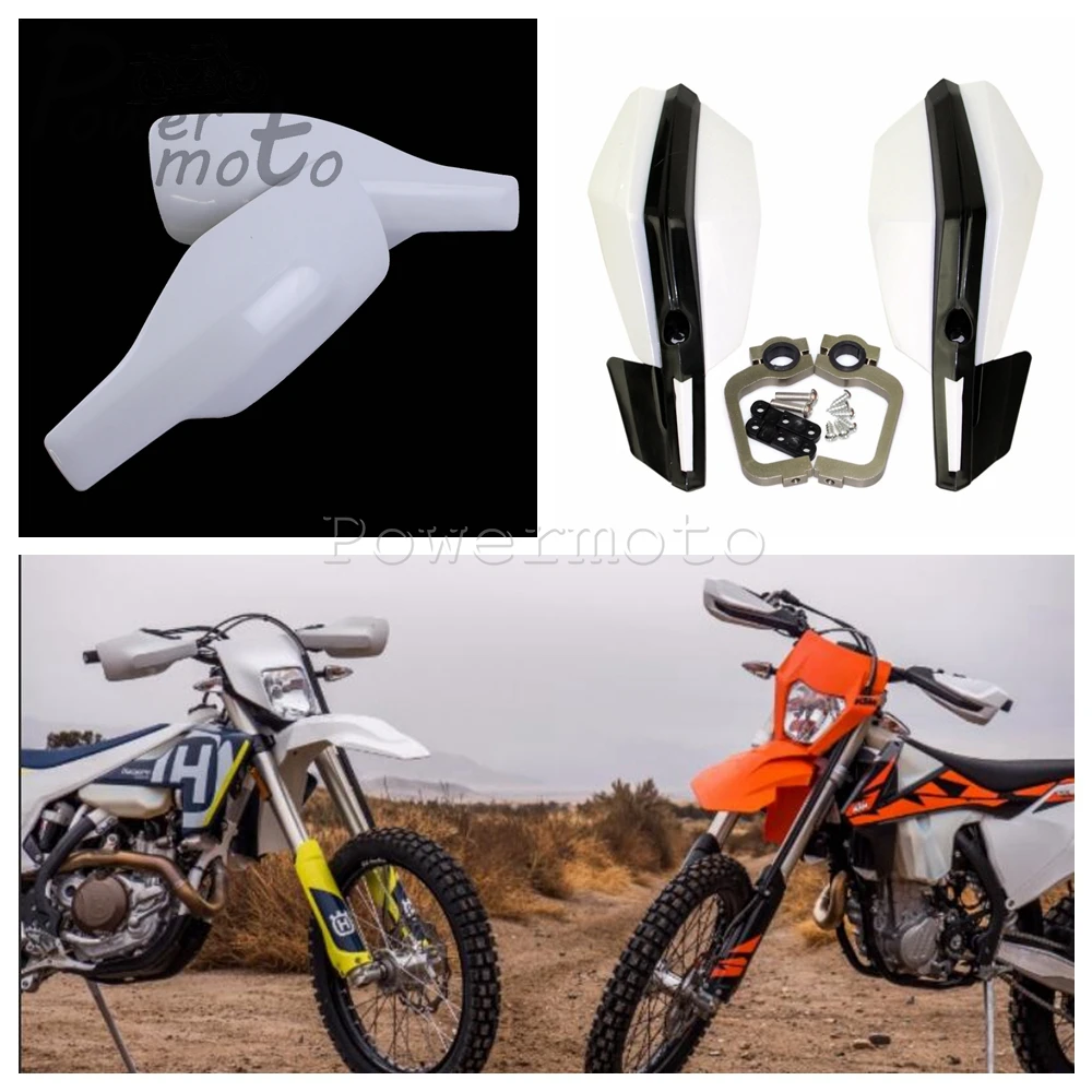 

White Motocross 22/28mm Handguard Hand Shield for Husaburg KTM Husqvarna EXC XC-F SX FC TC TE FE FX TX 125 250 300 350 450 501