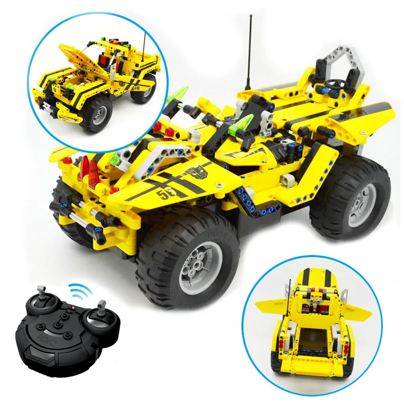 

Children Toys 2 IN 1 Simulation Off-road Vehicle Remote control Car Assembled Blocks Toys Gift Building Blocks Car Model