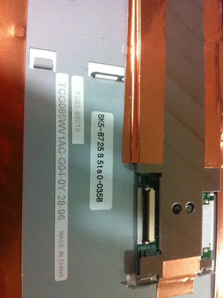 TCG085WV1AC G04 8 5 дюйма Замена 800X480 б/у 800*480 CCFL TFT|lcd display|lcd display screenlcd panel |