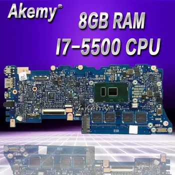 

AKemy UX305LA Laptop motherboard I7-5500 CPU 8GB RAM For Asus UX305L UX305LA Test mainboard UX305LA motherboard test 100% ok