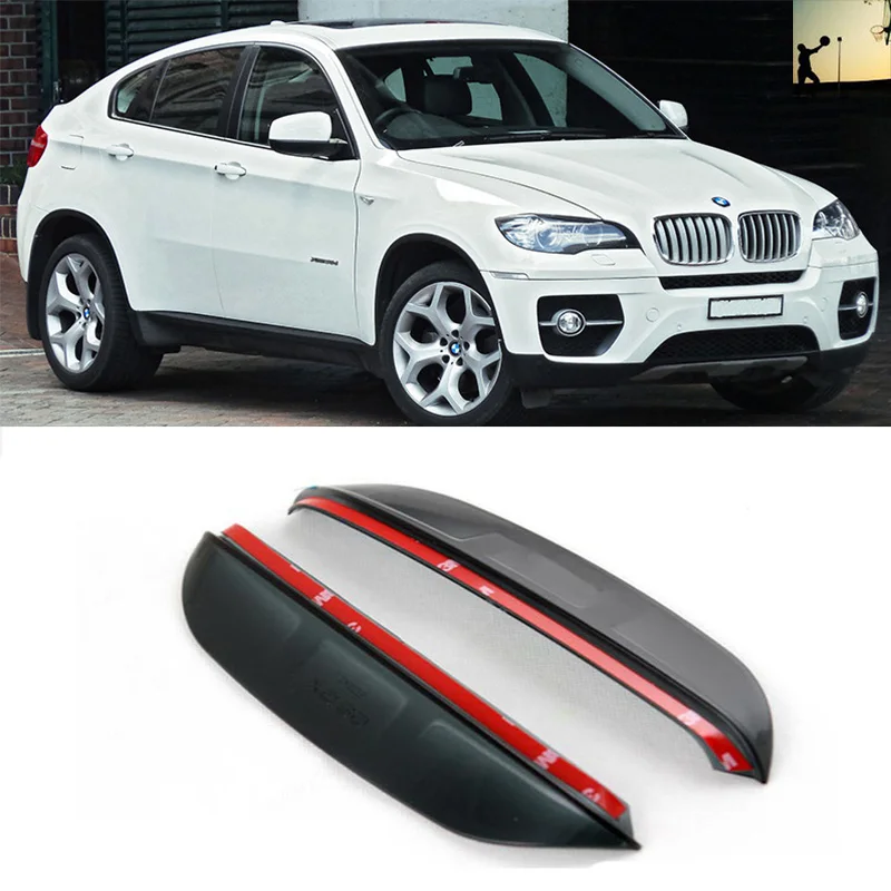 Car Styling FOR BMW X6 E71 2009 2014 Rearview Mirror Rain Eyebrow