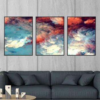 

Wall Art Decoration PrintCanvas Posters Print Canvas Paintings Oil Unframed Drawings Abstract Picture Colourful cloud