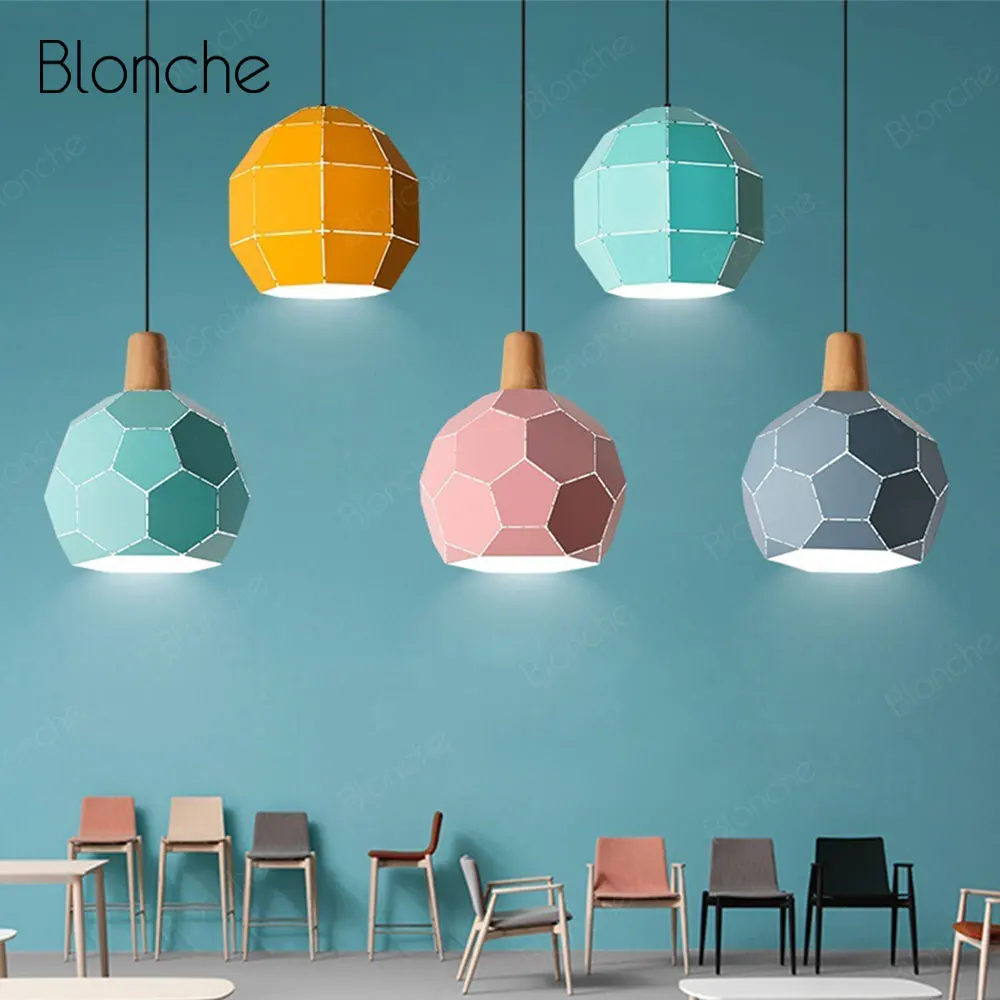  Modern Pendant Lights Football Lampshade Hanging Lamp Kitchen Dining Room Children Bedroom Nordic L - 33032962477