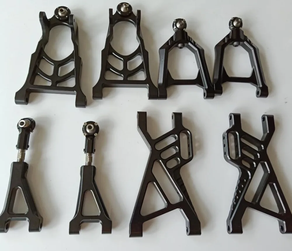 CNC alloy front + rear upper lower suspension arm sets 8pcs for HPI baja 5b 5t 5sc Rovan KM buggy 1/5 rc car gas
CNC alloy front + rear upper lower suspension arm sets 8pcs for HPI baja 5b 5t 5sc Rovan KM buggy 1/5 rc car gas