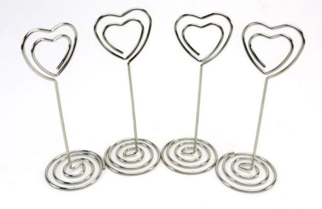 Porte Cartes A Clip Pour Mariage Cafe Table Photo Porte Nom Clip Decor De Fete Prenatale Anniversaire Argent Aliexpress