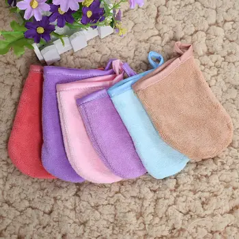 

Reusable Microfiber Facial Cleansing Glove Cloth Face Towel Makeup Remover Tool Beauty Face Care Towel Dropship 13*10 cm 5 Color