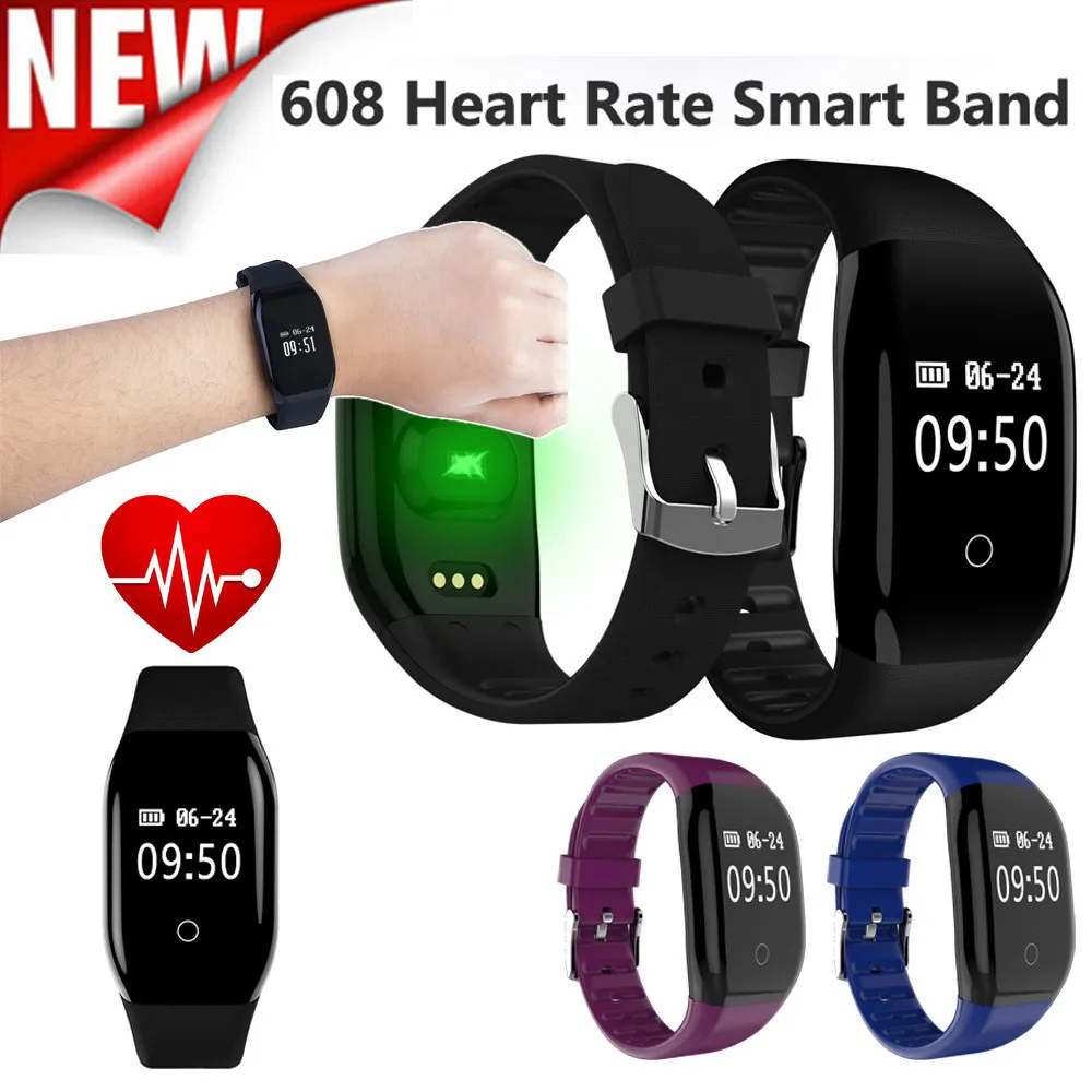 Smart Wrist Band Sleep Sports Fitness Activity Heart Rate Tracker