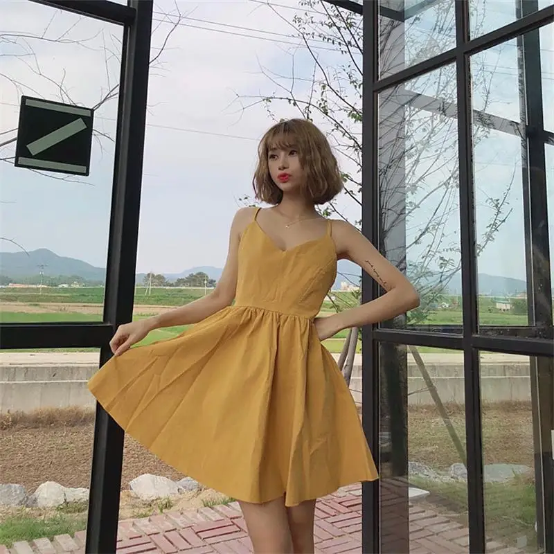2018 женские платья для женщин Японии Kawaii Ulzzang Лето Назад слитный купальник платье