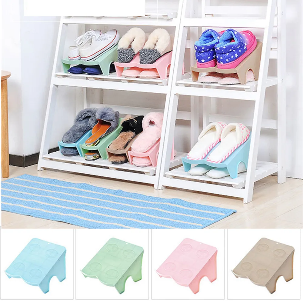 

Double Shoe Organizer Modern Shoes Rack Shoe Storage Cleaning Cabinet Shoes Organizers Convenient Rangement Stand Shelf