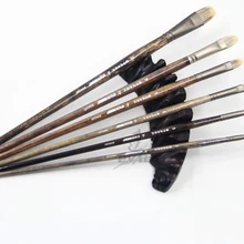 6 шт. костюм хорек Барсук качество волос Норт березовый стержень гуашь король живопись кисти художника товары для профессионального искусства