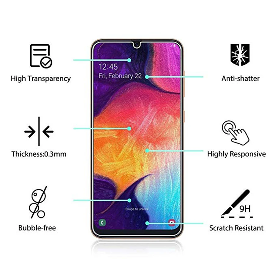 Tempered-Glass-For-Samsung-Galaxy-A10-A30-A50-A70-Screen-Protector-Safety-Protective-Cover-Case-Film (1)