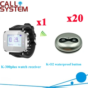 

Waiter Calling Bell System With Display And 100% Waterproof Call Button( 1 watch + 20 call button )
