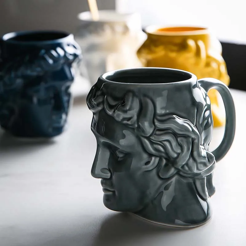 Креативная керамическая 3d кружка со скульптурой кофейные чашки для чая молока