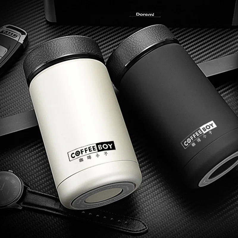 

CoffeeBoy Business thermos for tea Silicone Shell Material insulation cup thermo mug thermos bottle stainless steel thermocup