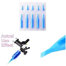 100 шт одноразовые наконечники татуировки пластиковые синие иглы-наконечники для 3-11RT 3-11DT 5-13FT MV99