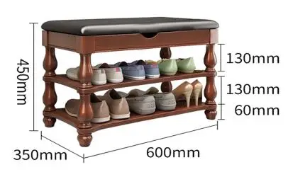 Американский твердой древесины обуви скамейке обувь двери шкафа обуви скамейке вход может сидеть обуви стойки hall Простая Кровать хвост