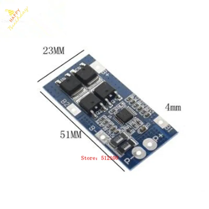 

10pcs 11.1V lithium battery protection board 10A overcurrent 20A current limiting AOD403+8254AA scheme